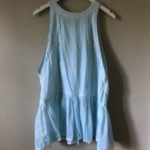 Baby Blue Free People tunic